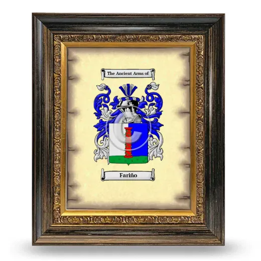 Fariño Coat of Arms Framed - Heirloom