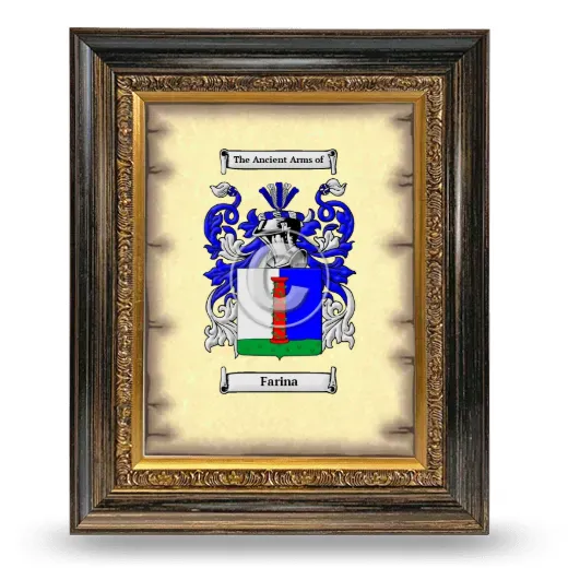 Farina Coat of Arms Framed - Heirloom