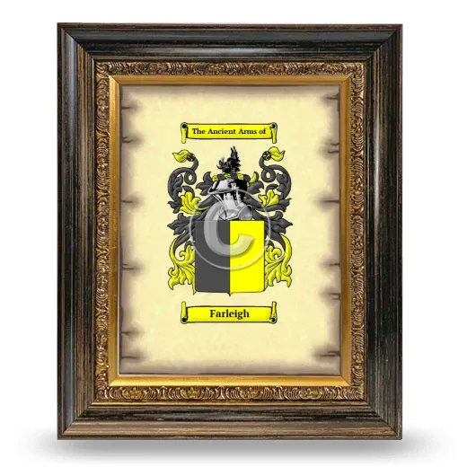 Farleigh Coat of Arms Framed - Heirloom