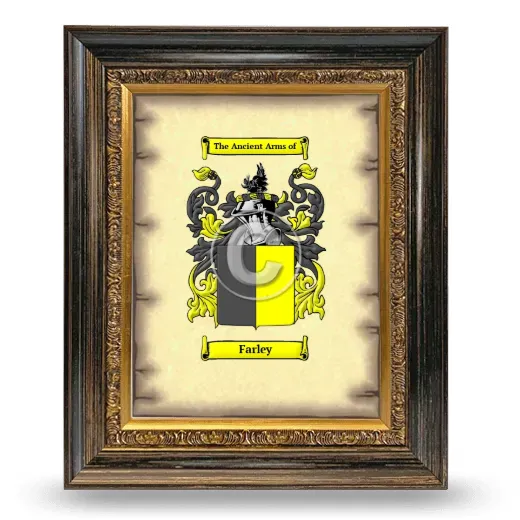 Farley Coat of Arms Framed - Heirloom