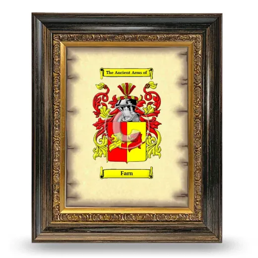 Farn Coat of Arms Framed - Heirloom