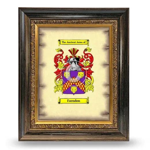 Farndon Coat of Arms Framed - Heirloom