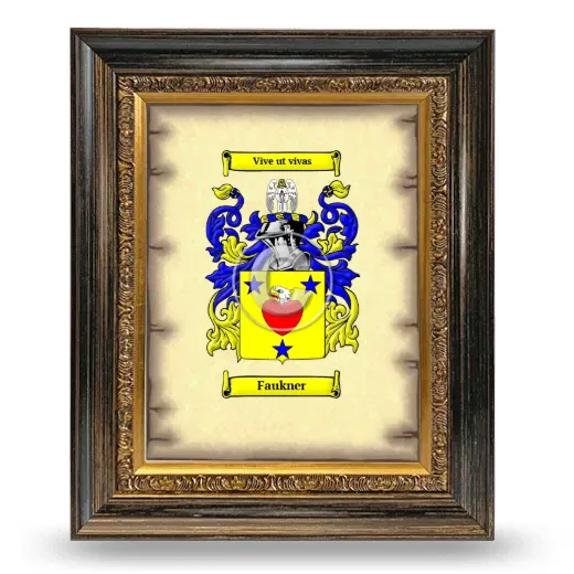 Faukner Coat of Arms Framed - Heirloom