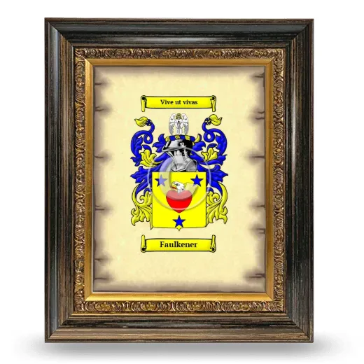 Faulkener Coat of Arms Framed - Heirloom