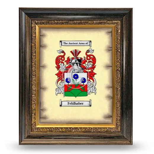Fehlhaber Coat of Arms Framed - Heirloom