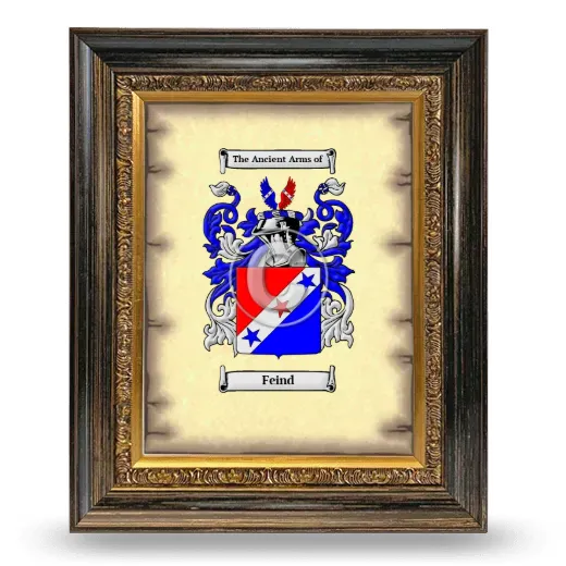 Feind Coat of Arms Framed - Heirloom