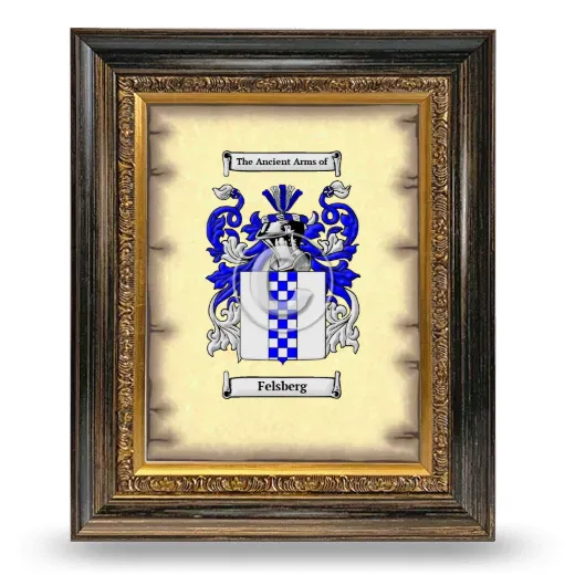 Felsberg Coat of Arms Framed - Heirloom