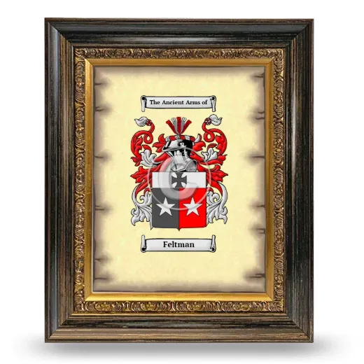 Feltman Coat of Arms Framed - Heirloom