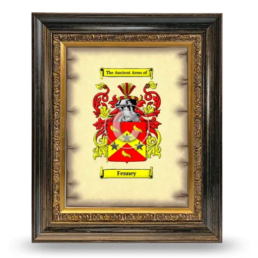 Fenney Coat of Arms Framed - Heirloom