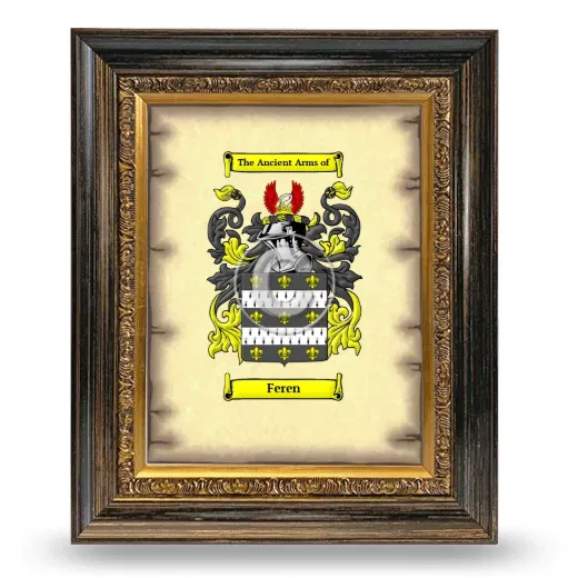 Feren Coat of Arms Framed - Heirloom