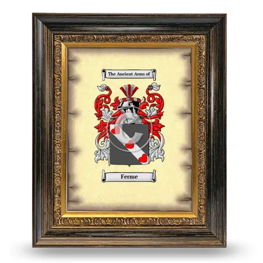 Ferme Coat of Arms Framed - Heirloom