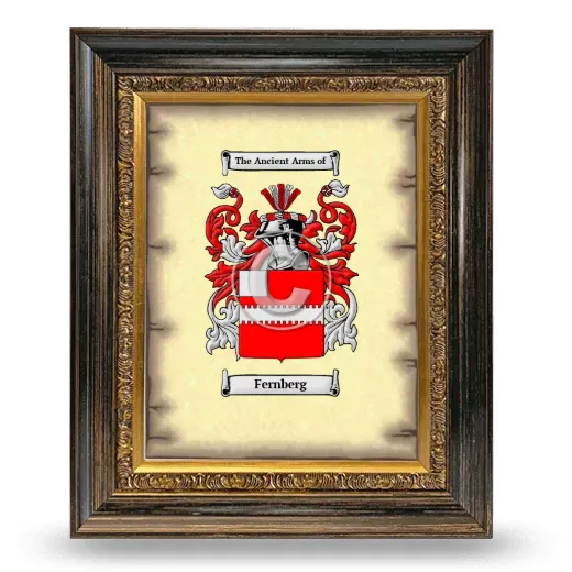 Fernberg Coat of Arms Framed - Heirloom