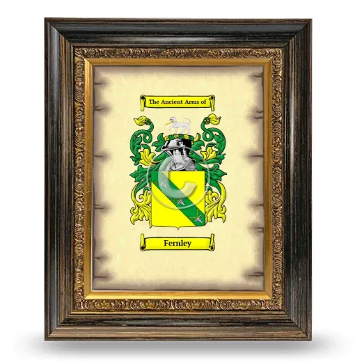 Fernley Coat of Arms Framed - Heirloom