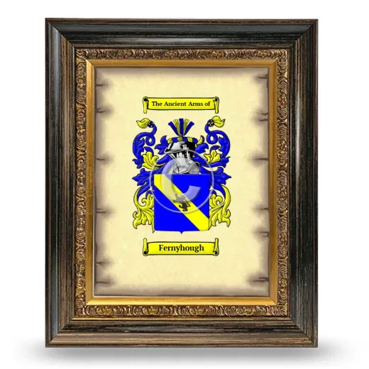 Fernyhough Coat of Arms Framed - Heirloom