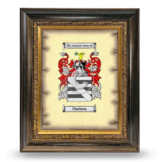 Finchem Coat of Arms Framed - Heirloom