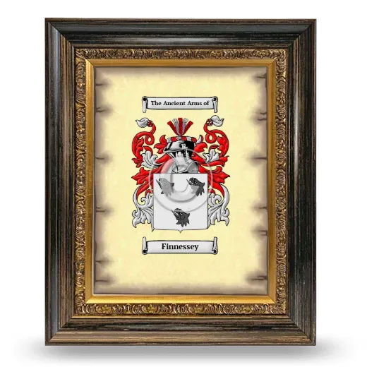 Finnessey Coat of Arms Framed - Heirloom