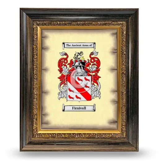 Firnivall Coat of Arms Framed - Heirloom