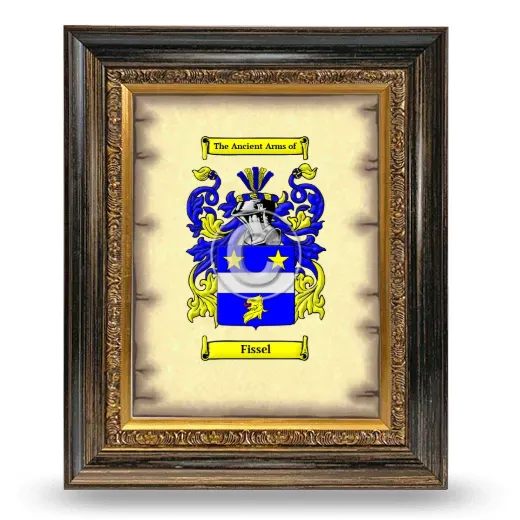 Fissel Coat of Arms Framed - Heirloom