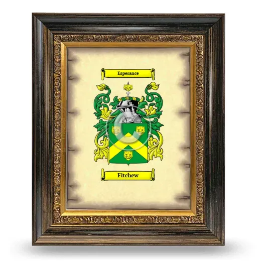 Fitchew Coat of Arms Framed - Heirloom