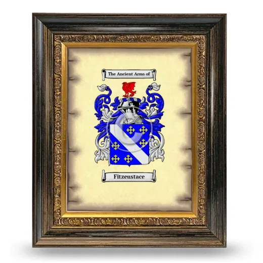 Fitzeustace Coat of Arms Framed - Heirloom