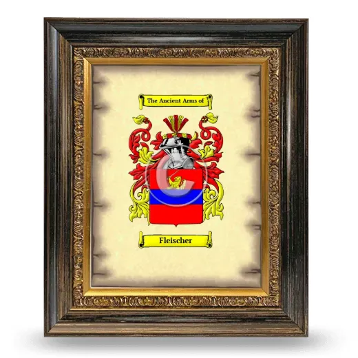 Fleischer Coat of Arms Framed - Heirloom