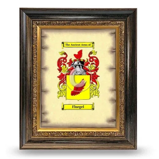 Fluegel Coat of Arms Framed - Heirloom