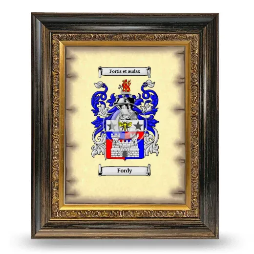 Fordy Coat of Arms Framed - Heirloom