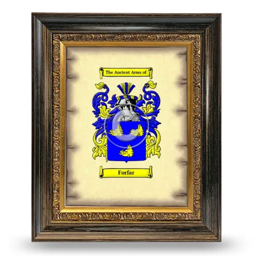 Forfar Coat of Arms Framed - Heirloom