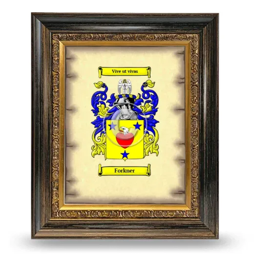 Forkner Coat of Arms Framed - Heirloom