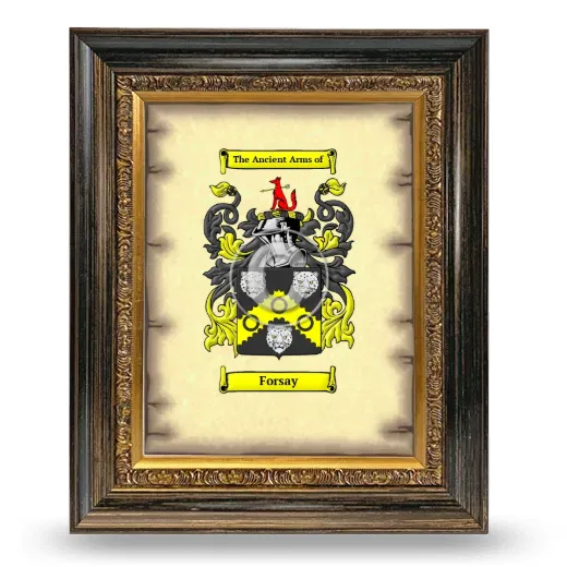 Forsay Coat of Arms Framed - Heirloom