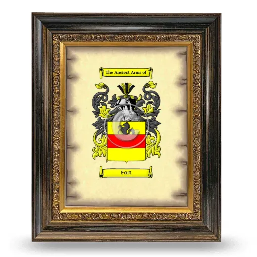 Fort Coat of Arms Framed - Heirloom