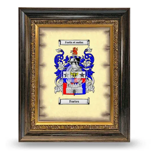 Fortes Coat of Arms Framed - Heirloom