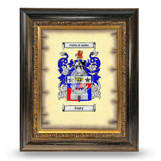 Forty Coat of Arms Framed - Heirloom