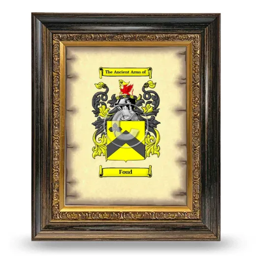 Foud Coat of Arms Framed - Heirloom