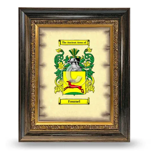 Fournel Coat of Arms Framed - Heirloom