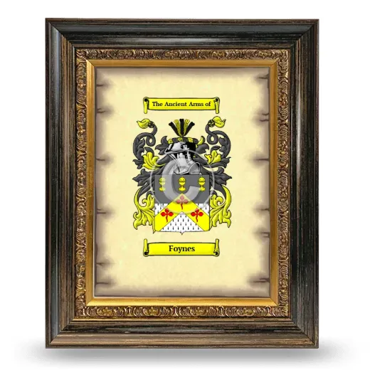 Foynes Coat of Arms Framed - Heirloom