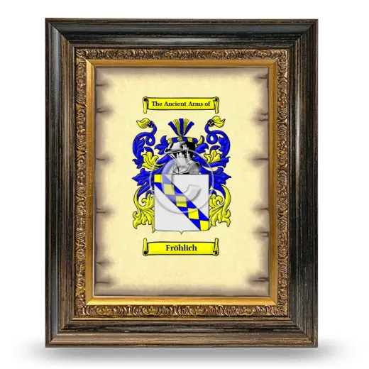 Fröhlich Coat of Arms Framed - Heirloom