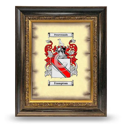 Framptom Coat of Arms Framed - Heirloom