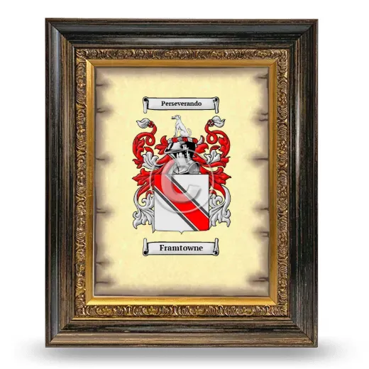 Framtowne Coat of Arms Framed - Heirloom