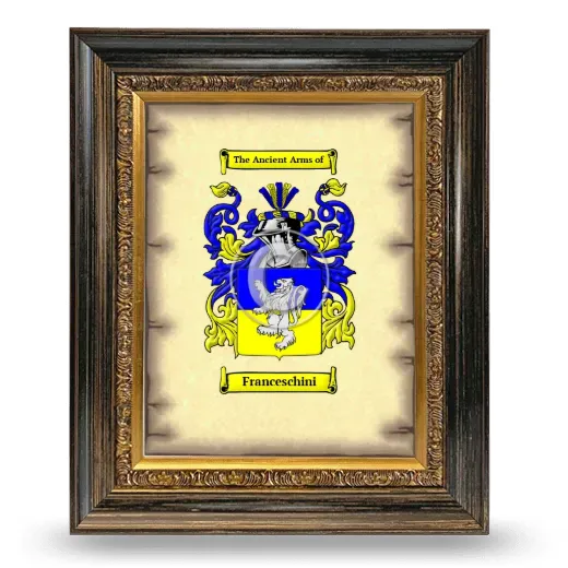 Franceschini Coat of Arms Framed - Heirloom