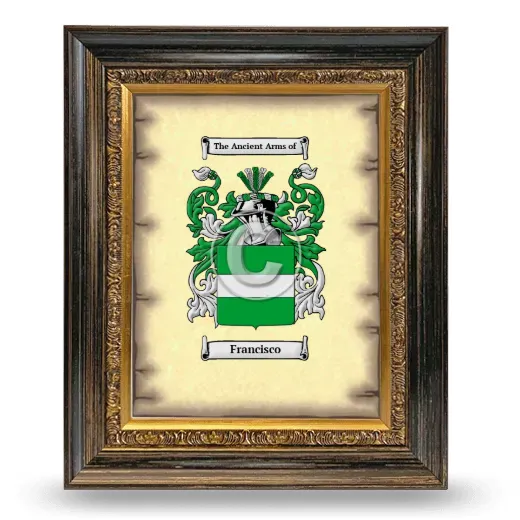 Francisco Coat of Arms Framed - Heirloom