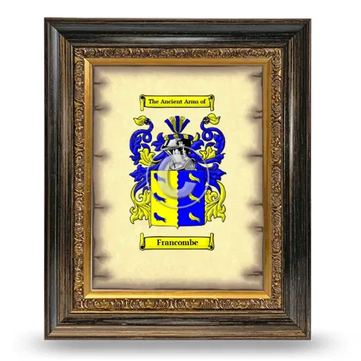 Francombe Coat of Arms Framed - Heirloom