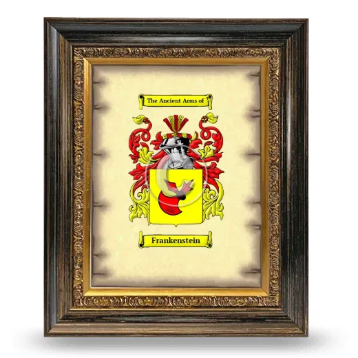 Frankenstein Coat of Arms Framed - Heirloom