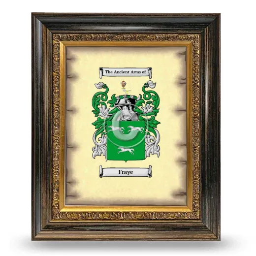 Fraye Coat of Arms Framed - Heirloom