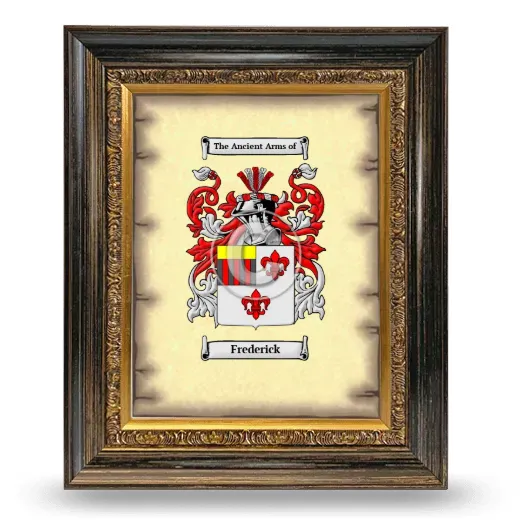 Frederick Coat of Arms Framed - Heirloom