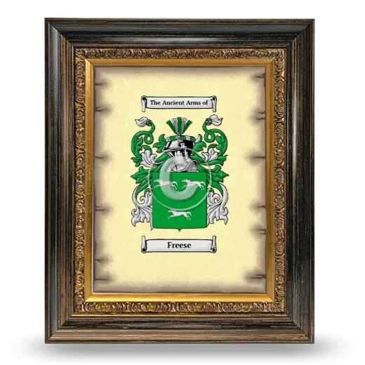 Freese Coat of Arms Framed - Heirloom