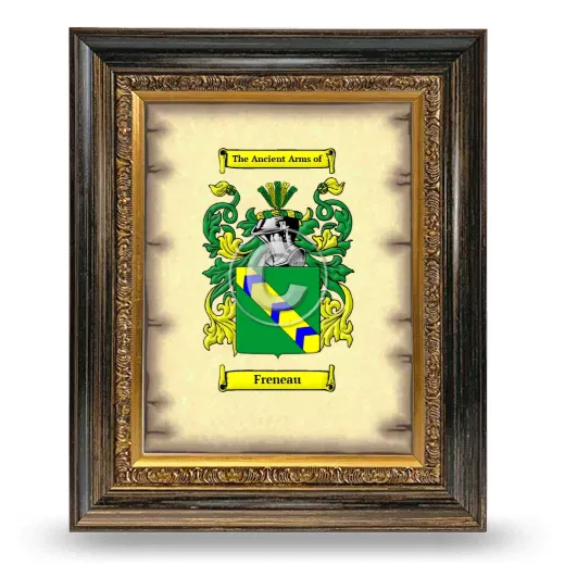 Freneau Coat of Arms Framed - Heirloom