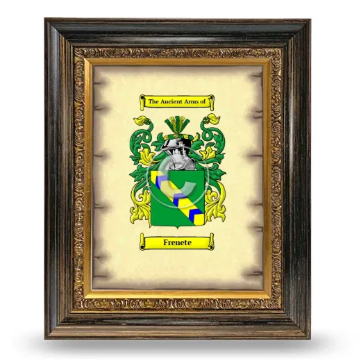Frenete Coat of Arms Framed - Heirloom
