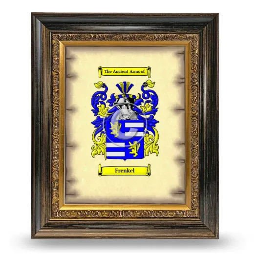 Frenkel Coat of Arms Framed - Heirloom