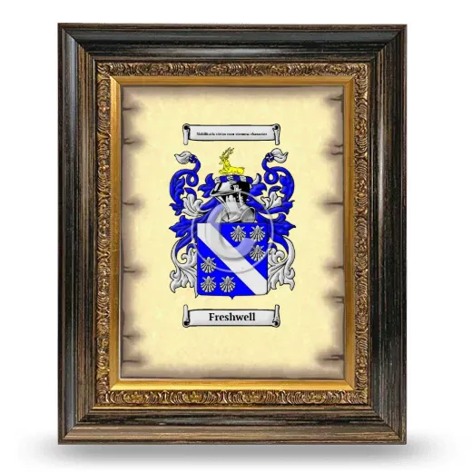 Freshwell Coat of Arms Framed - Heirloom